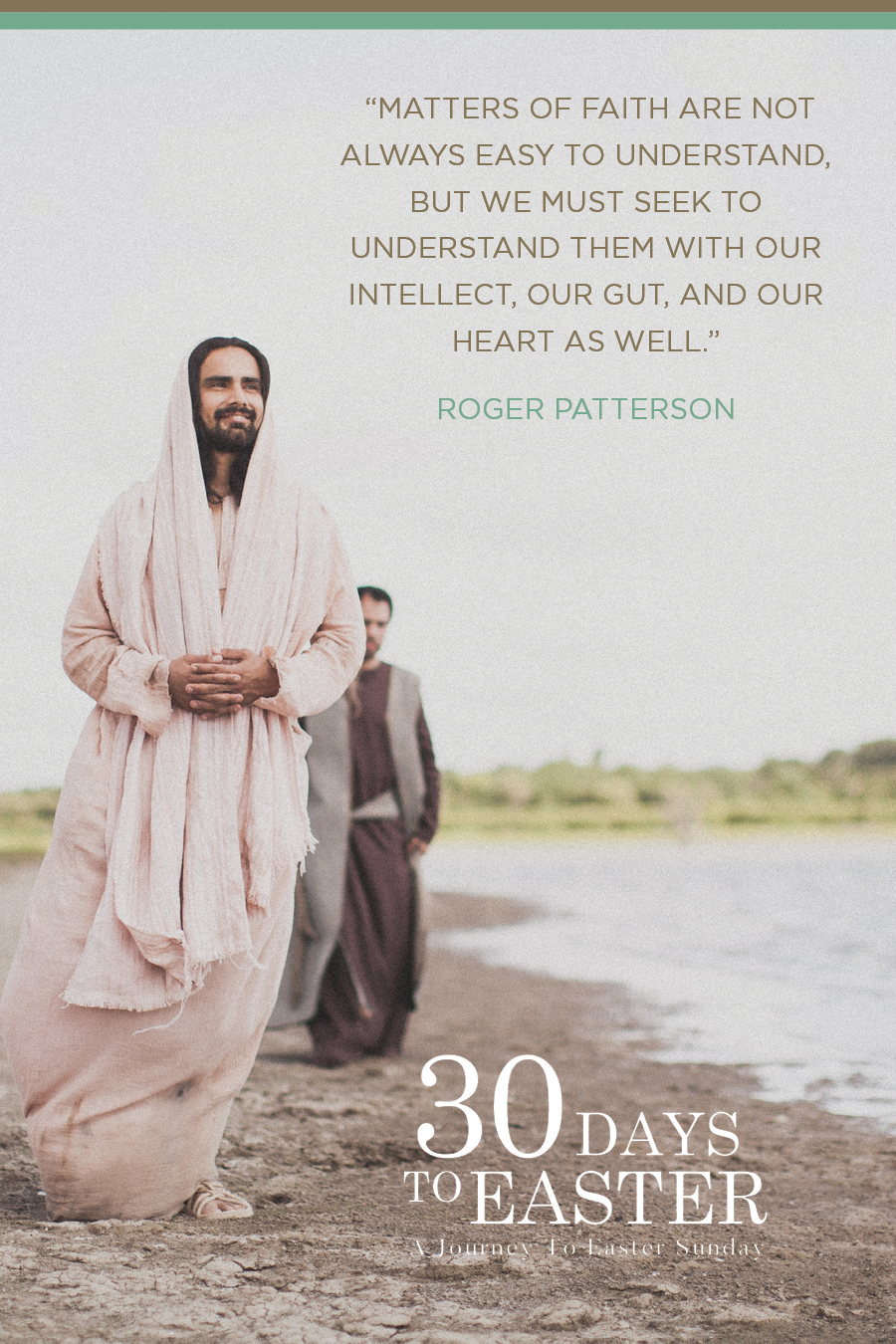 “Matters of faith are not always easy to understand, but we must seek to understand them with our intellect, our gut, and our heart as well.”